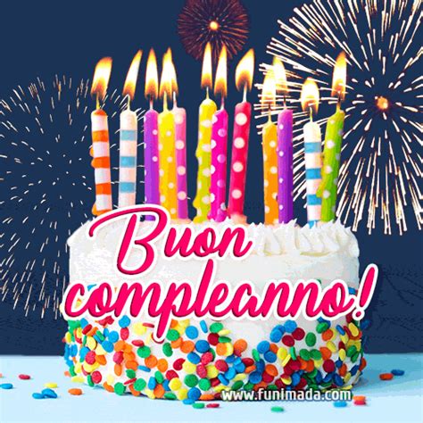 buon compleanno gif|happy birthday in italian gif.